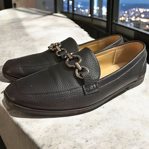 Anne Klein IFlex Women's Black Silver Link‎ Loafer Driving Shoe Size 8 M - Picture 8 of 8